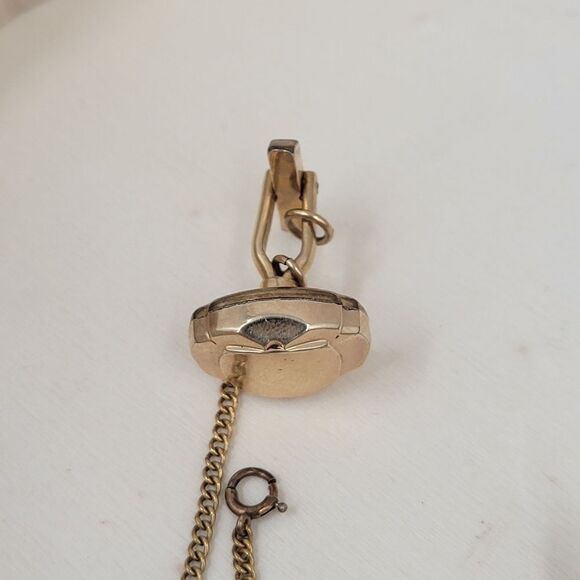 Baylor Swiss Watch Cufflinks Vintage 12K Gold Filled Formal Evening Vintage - Picture 6 of 14